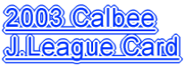 2003 Calbee J.League Card