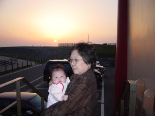 日本海の夕日