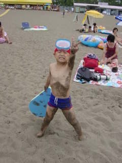 祥平も元気に泳ぎます