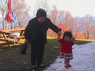 雪と紅葉と知穂