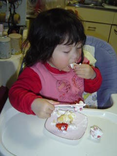 ケーキおいしい