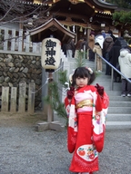 着物で初詣
