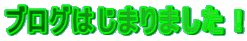 ブログはじまりました!