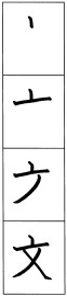 漢字の書き順データ