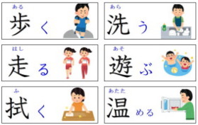 見て覚える漢字：動き