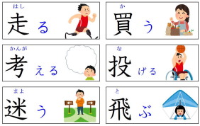 見て覚える漢字：動き