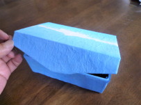 絞り染めの和紙で作る箱