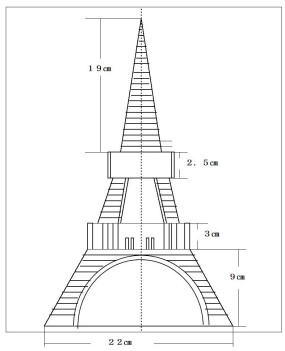 光の塔３の寸法図
