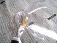 飲み口のと頃切ります