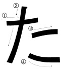 書き順付きひらがな