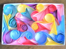 色画用紙の造形：箱
