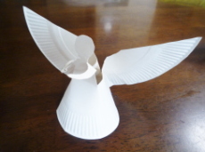 紙皿の天使