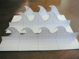 工作用紙の波型
