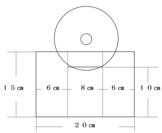 ＣＤスタンドの寸法図