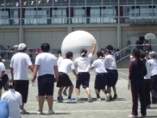 運動会：大玉運び