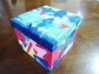 折り染めで作るきれいな箱
