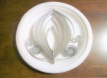 紙の造形：お皿の模様