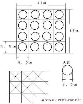 オセロの寸法図