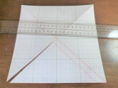 工作用紙で三角錐を作ります