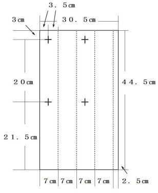 ラダーボールのミニ版寸法図