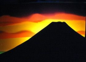 色彩：山の夕焼け
