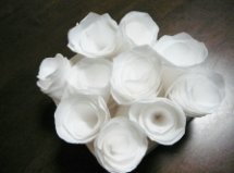 和紙の花かご