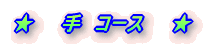 ★ 手コース ★