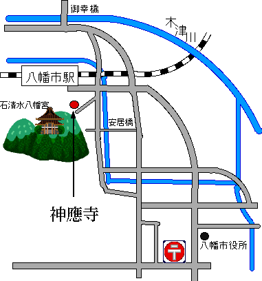 石清水八幡宮地図