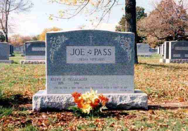 the photo of Joe's grave