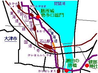 awazu-map.gif／粟津一里塚ウォーキングマップ