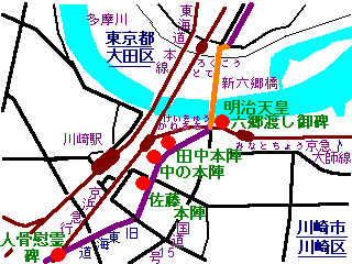 川崎宿／kanagawasyuku-map.gif