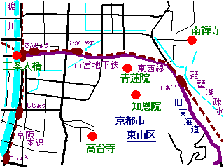 sanjouohhashi-map.gif^O勴EH[LO}bv
