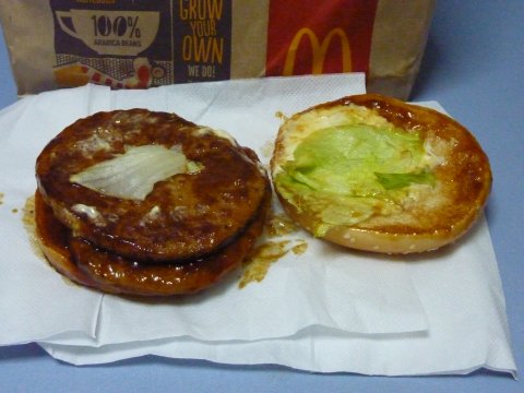 ダブルてりやきマックバーガー中身