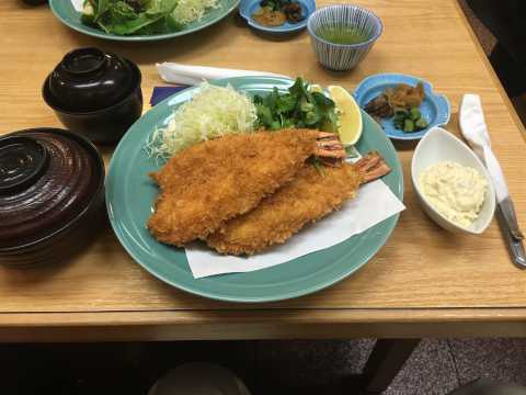 大エビフライ定食