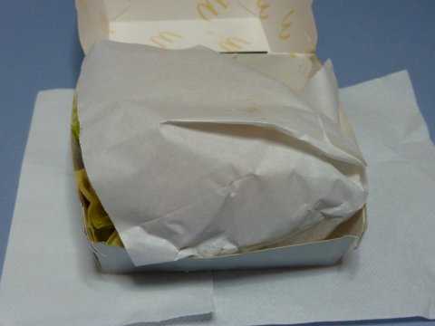 バーガーを包む紙