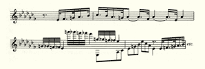 第２主題、クラリネット独奏