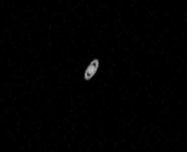 webカメラで撮影した土星