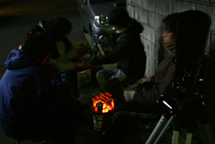 露天焼き鳥屋タイタンの風景