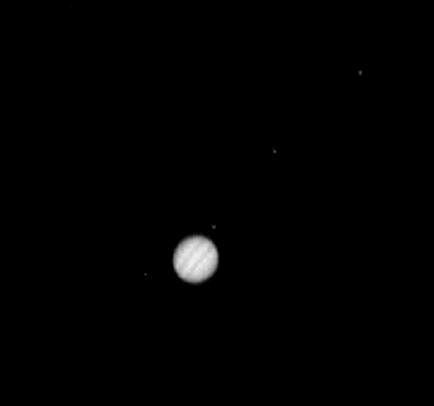 webカメラで撮影した木星