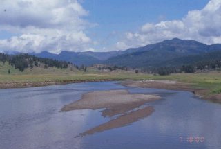 The first meadow of Slough Creek in the Yellowstone National Park