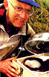 Don Merton With a Kakapo Chick