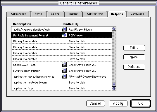 How to set Netscape3.0 to view PDF file