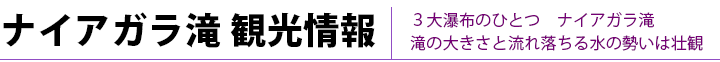 ナイアガラ滝観光情報