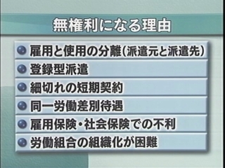 派遣労働者が無権利になる理由