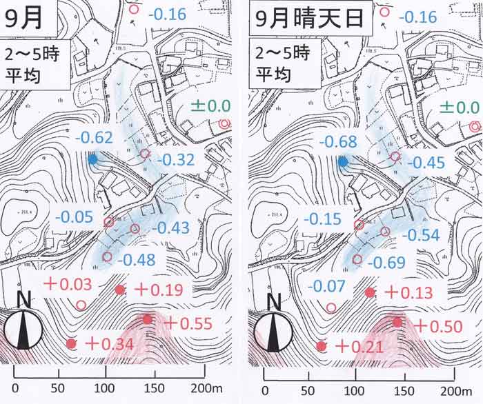 気温分布図9月平均