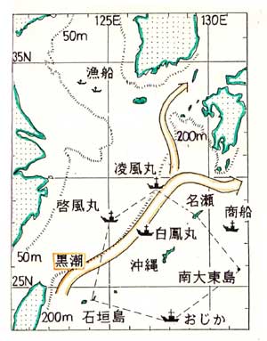 東シナ海の地図