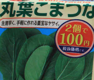 小松菜の種袋