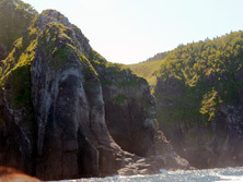 象の鼻に見える岩