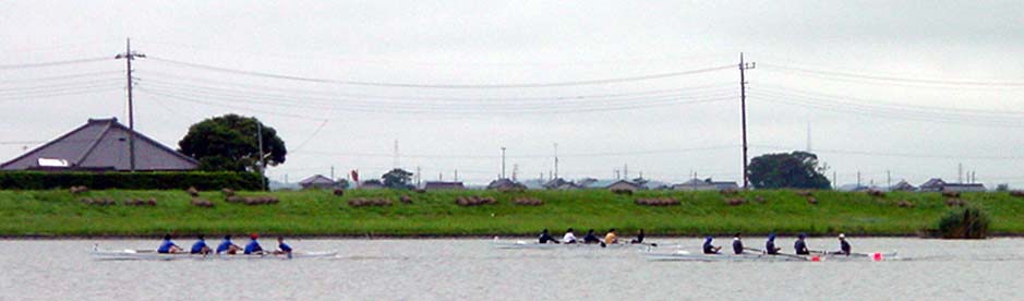 2002年潮来市民レガッタ レース様子