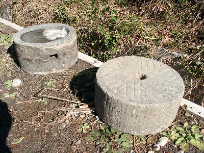 下臼の上面